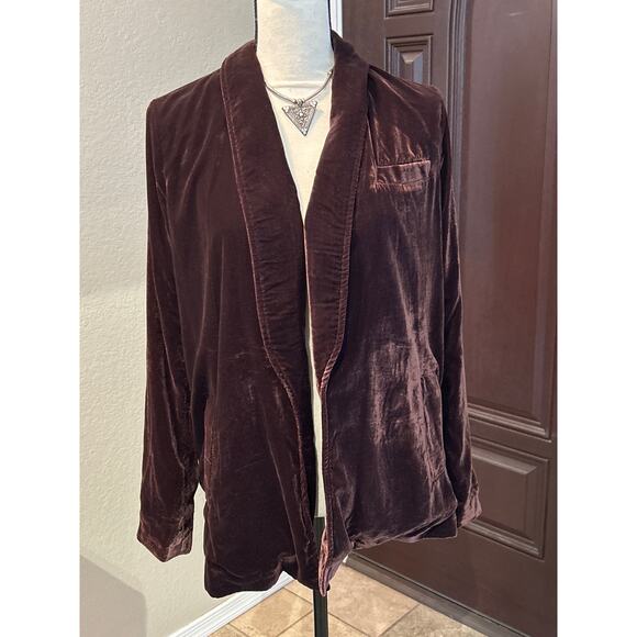 Free People Velvet 'Yesterday's Muse' Blazer - Picture 1 of 11